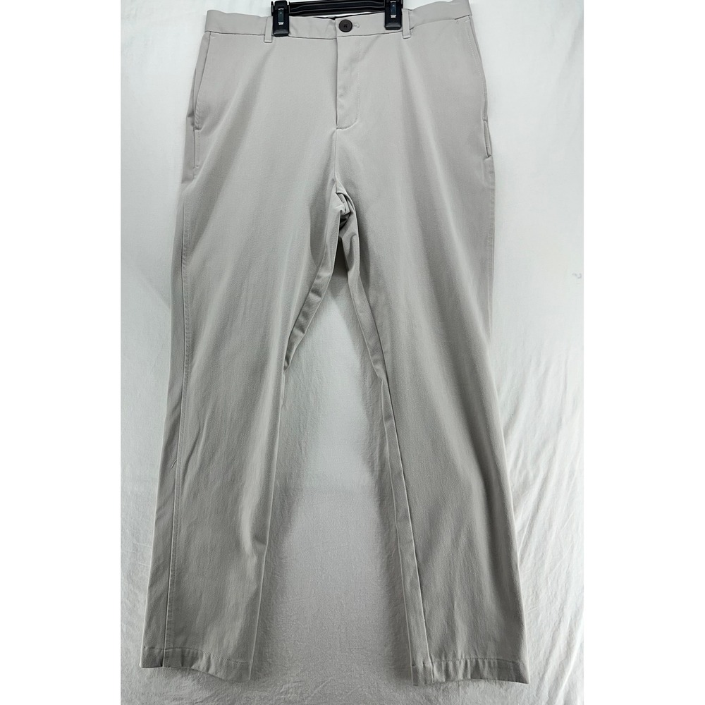 Ministry of Supply Pants Mens 32 Light Gray Technical Stretch Chino